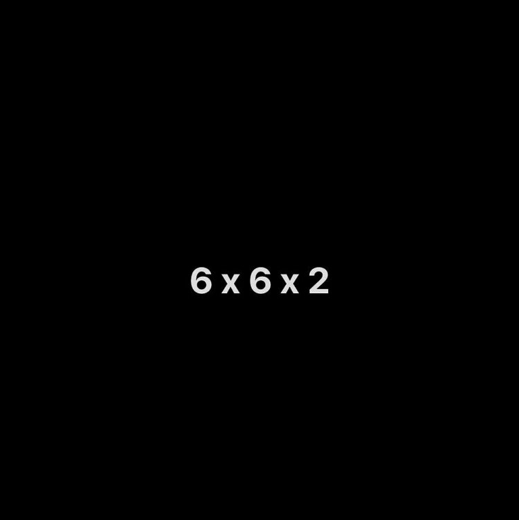 6x6x2